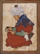 Muslim artist An idealized portrait of Bihzad painting